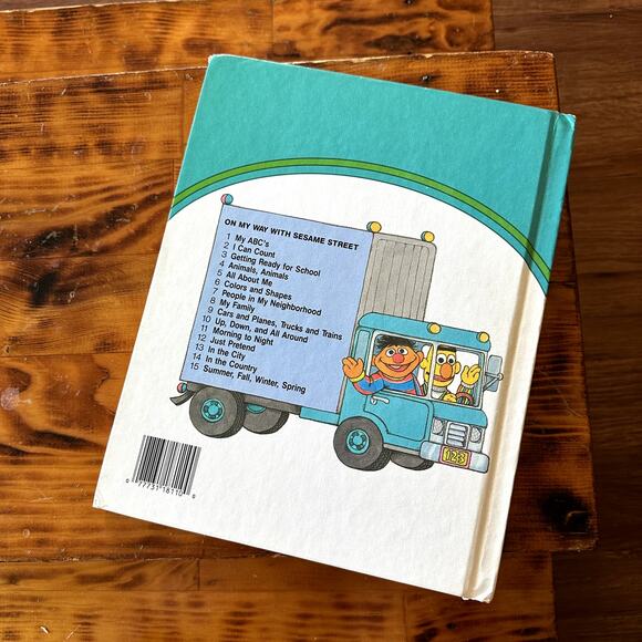 Vintage 1989 On My Way With Sesame Street Morning To Night Hardcover Book - Picture 9 of 10